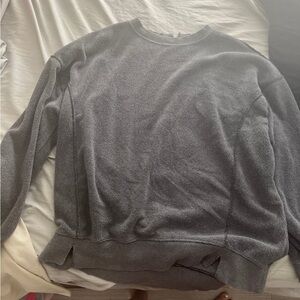 grey aerie the chill cozy crew sweatshirt women size medium